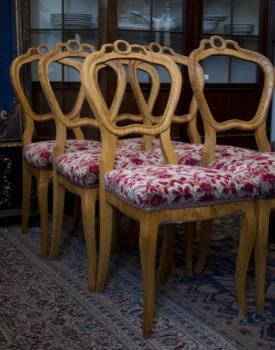 Sechs Stühle - Massivholz - 1750